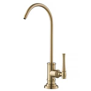 Allyn Single Handle 100% Lead-Free Beverage Faucet in Brushed Gold