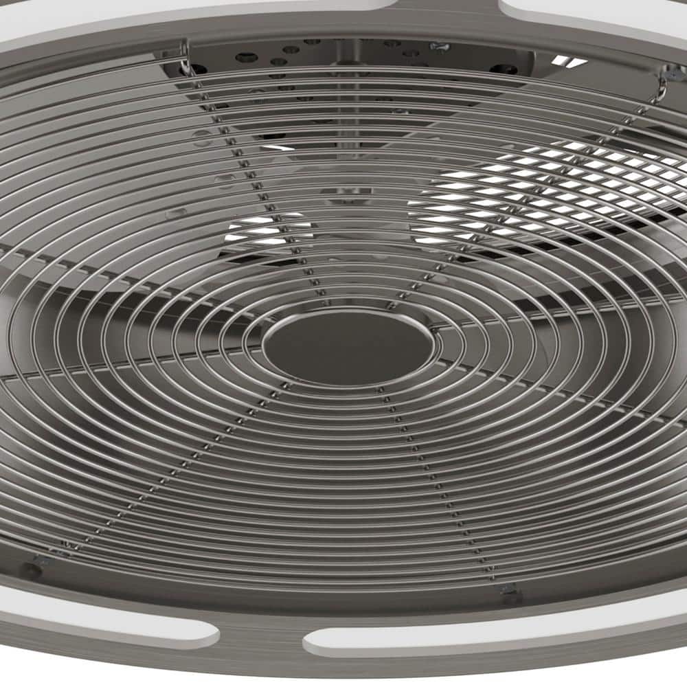 Tunley 22" Brushed Nickel LED Ceiling Fan with Wall Control
