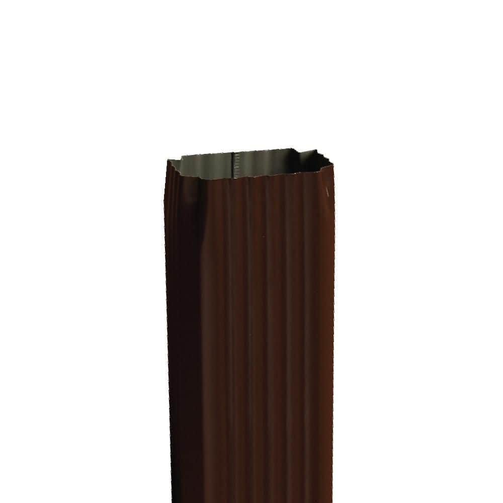 3 in. x 4 in. x 10 ft. Royal Brown Aluminum Downspout price history on PriceWatchPro