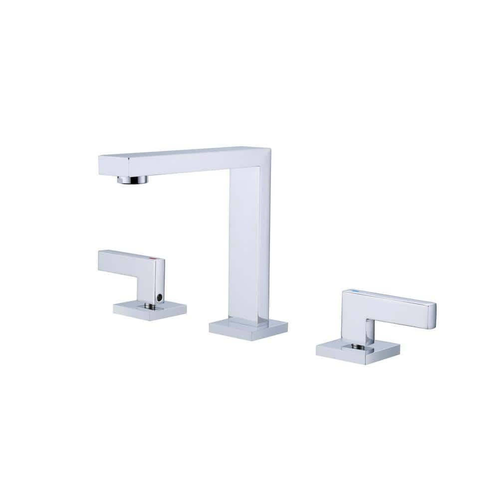 Double Handle 8 in. Combo Kit 3 Holes Brass Bathroom Sink Faucet Rust and C
