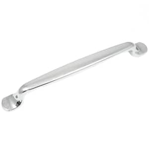 Sutton Place 6.30 in. (160 mm) Center-to-Center Polished Chrome Solid Brass Modern Dual Mount Drawer Pull