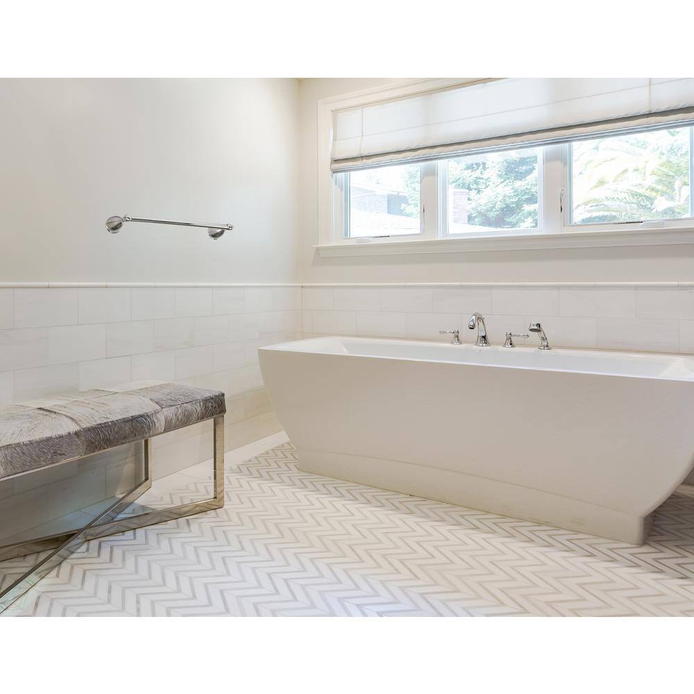 Ames Polished Chrome 18-inch Transitional Towel Bar