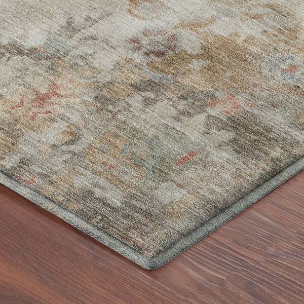 Mayfield Premium Machine Washable Abstract AMF2301 Ivory 5 ft. x 7 ft. 6 in. Area Rug