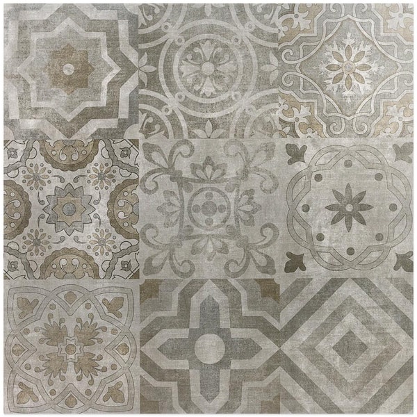 Ivy Hill Tile Essential Cement Deco 24 in. x 24 in. 10mm Matte Porcelain Floor and Wall Tile (4-piece, 15.49 sq. ft. / box)