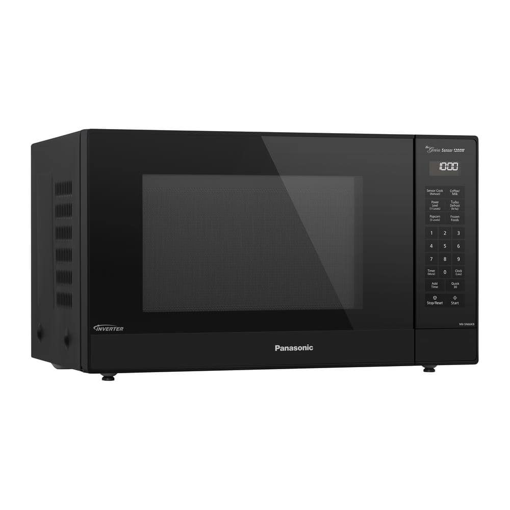Panasonic 1.2 cu. ft. Genius Sensor Countertop Microwave Oven with Inverter Technology in Black