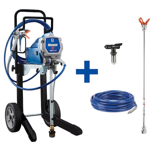 Magnum X7 Cart Airless Paint Sprayer with 20 in. extension, 50 ft. Hose and TRU517 Tip
