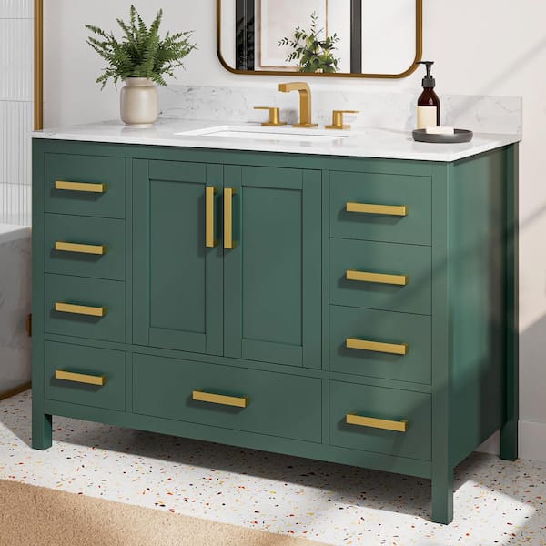 脱毛器 GRANTS VANITY DEERVALLEY 48 in. W x 22 in. D x 34 in. H Single Sink Freestanding