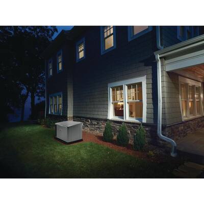 20,000-Watt Automatic Air Cooled Standby Generator with 200 Amp Whole House Transfer Switch