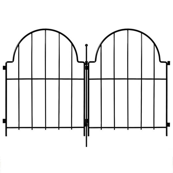 Unbranded 22 in. Metal Garden Fence, 10 Pack