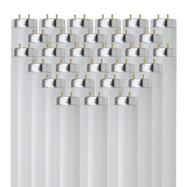 40-Watt 48 in. Linear Tube T12 G13 Bi-Pin Base Fluorescent Light Bulb in Daylight Deluxe 6500K (30-Pack)