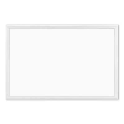 Flipside Magnetic Dry Erase WhiteboardChalk Table Top Easel 20 14 x 18 14  Wood Frame With Brown Finish - Office Depot