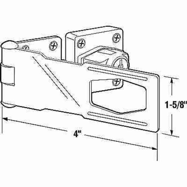 Ecginmay 2-Pack 4-Inch Hasp Lock Latches With Keys - Stainless Steel Keyed Locking Hasps For Cabinets & Doors