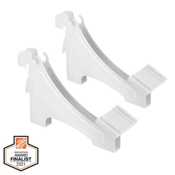 Adjustable Steel Shoe Shelf Support Bracket (2-Pack)