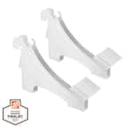 Adjustable Steel Shoe Shelf Support Bracket (2-Pack)