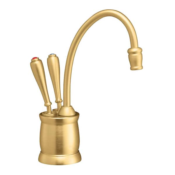 InSinkErator Indulge Tuscan Series 2-Handle 8.5 in. Faucet for Instant Hot & Cold Water Dispenser in in Brushed Bronze