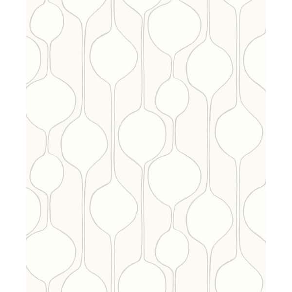 Seabrook Designs Cotton Minimalist Geometric Nonwoven Paper Non-Pasted Wallpaper Roll (Covers 57.5 sq. ft.)