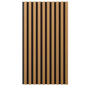 AcousticPro 1 in. x 1 ft. x 8 ft. Noise Cancelling Traditional MDF Sound Absorbing Panel in Honey Maple (2-Pack)