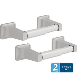 Futura Wall-Mount Double Post Toilet Paper Holder in Polished Chrome (2-Pack)