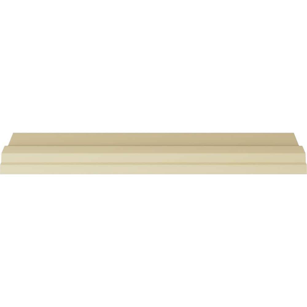 5"H x 94.5"L White Polyurethane Dentil Crown Moulding