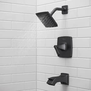 Venturi Single-Handle 1-Spray Tub and Shower Faucet in Matte Black (Valve Included)