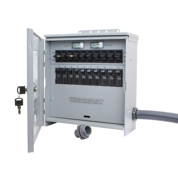 Reliance Controls 7,500-Watt 30 Amp 10-Circuit Outdoor Transfer Switch