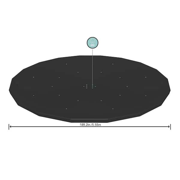 Bestway Flowclear 18 ft. x 18 ft. Round Black Above Ground Pool Winter