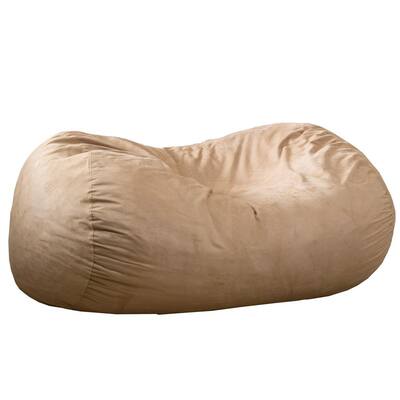 large brown bean bag