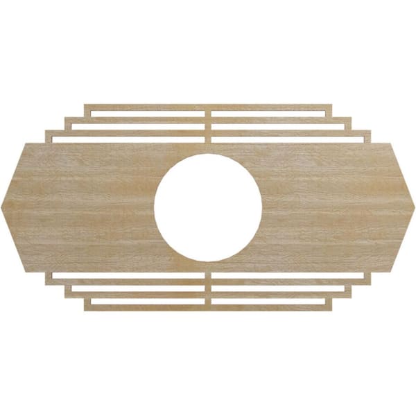Ekena Millwork 0.25 in. x 5.75 in. x 11 in. Wood Medallion Moulding