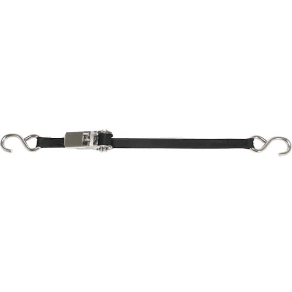 BoatBuckle 1 in. x 18 ft. Ratchet Gunwale Tie-Down in Stainless Steel