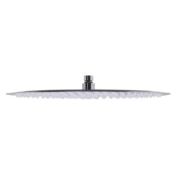 ALFI BRAND 1-Spray 16 in. Single Ceiling Mount Fixed Rain Shower Head in Brushed Stainless Steel