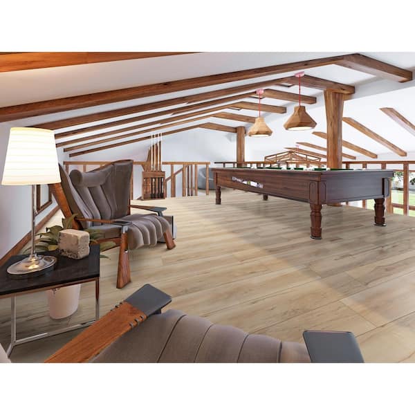 Alpine Mountain 20 MIL x 9 in. W x 60 in. L Waterproof Click Lock Luxury Vinyl Plank Flooring (18.7 sq. ft./Case)