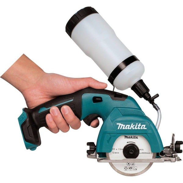 Makita 12V max CXT Lithium-Ion Cordless 3-3/8 in. Tile/Glass Saw (Tool  Only) CC02Z The Home Depot