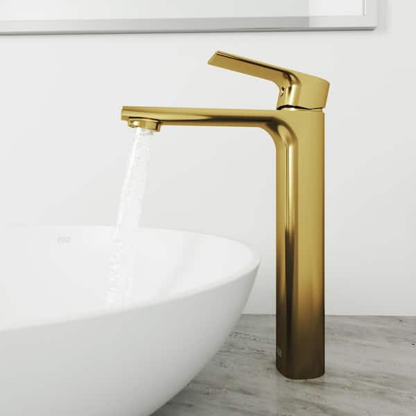 VIGO Norfolk Single Handle Single-Hole Bathroom Vessel Faucet in