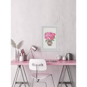 45 in. H x 30 in. W "Big Pink Blooms" by Marmont Hill Framed Printed Wall Art