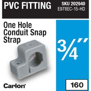3/4 in. Standard Fitting PVC Single-Mount Conduit Support Strap