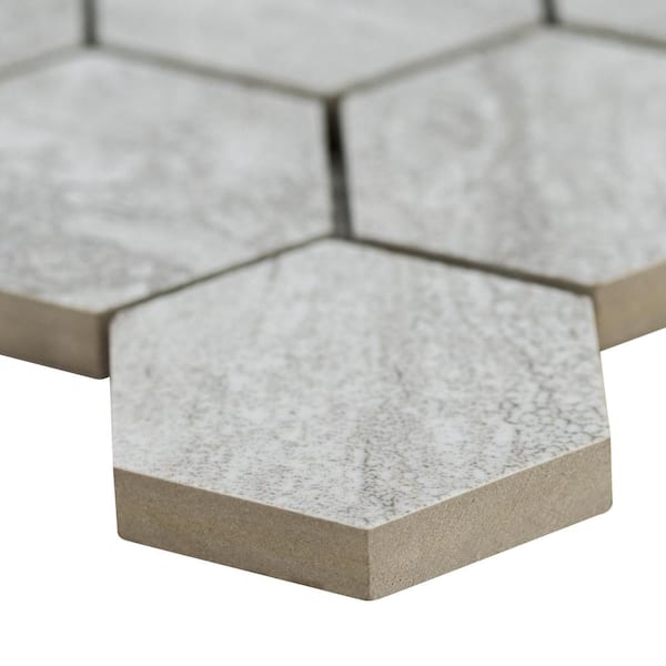 sin　グレー MSI Nyon Gray 12 in. x 24 in. Polished Porcelain Floor and