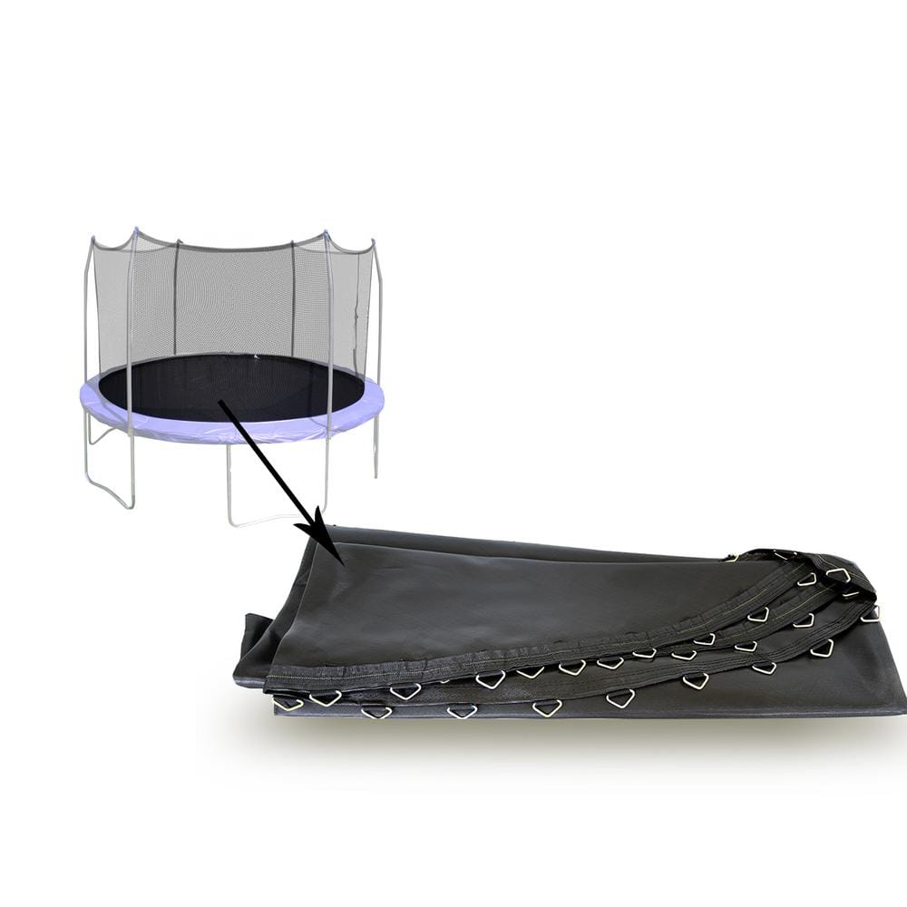Skywalker 12' Black UV-Resistant Trampoline Jump Mat with V-Rings