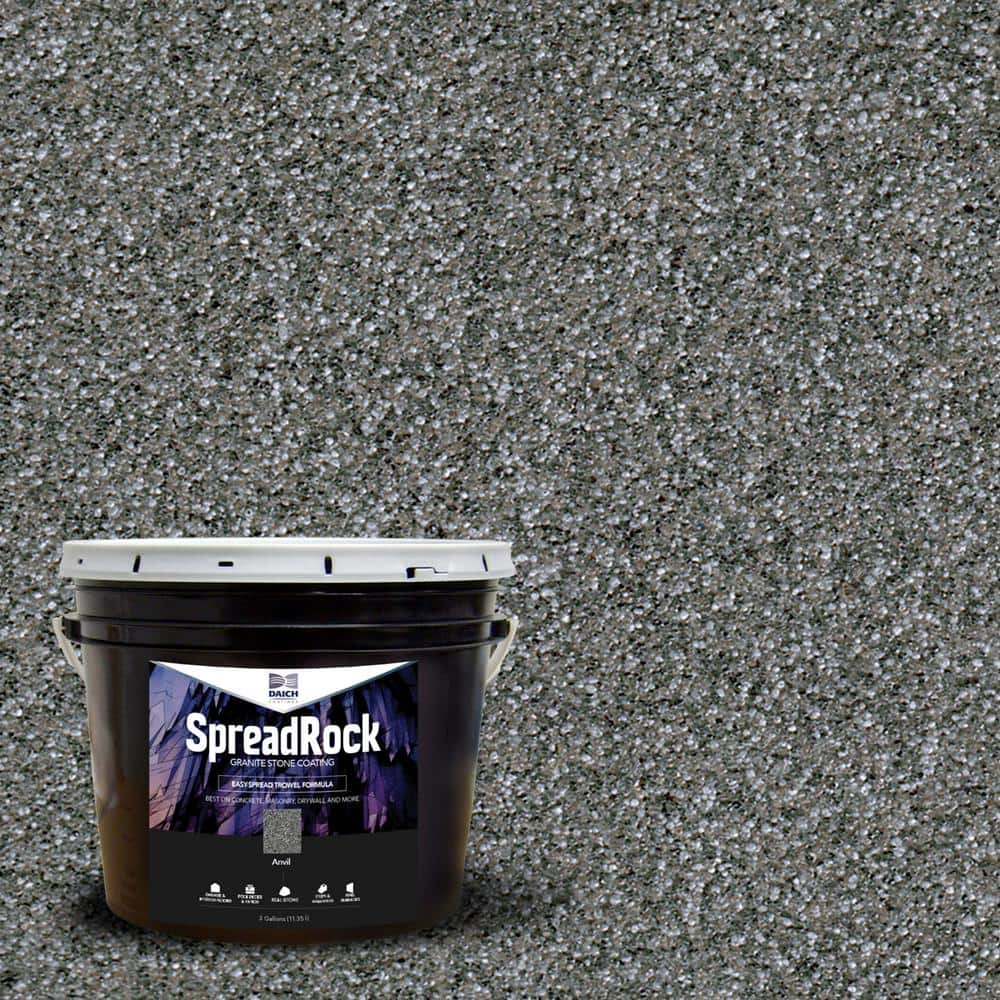SpreadRock Granite Stone Coating 3 Gal. Anvil Interior/Exterior