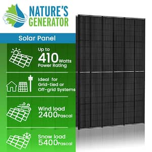 410-Watt Monocrystalline Solar Panels (4-Pack)
