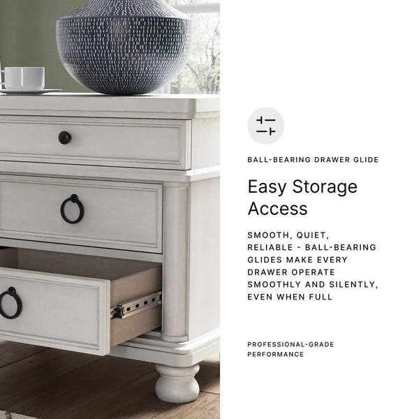Signature DESIGN BY ASHLEY Greddinton White 3-Drawer 27 in. W