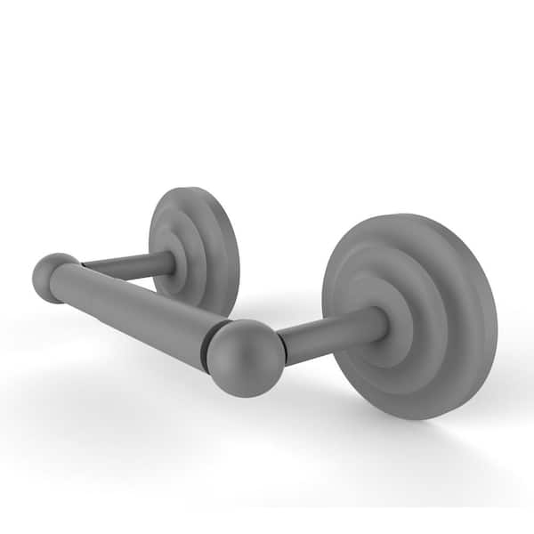 Allied Brass Prestige Que New Collection 2 Post Toilet Tissue Holder in Matte Gray