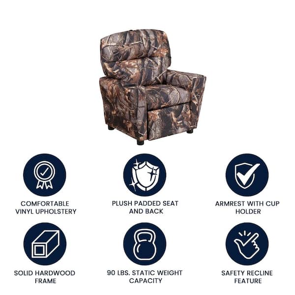 Flash Furniture Camouflage Fabric Cup Holder Recliner