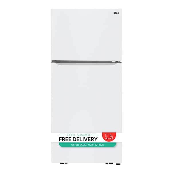30 in. W 20 cu. ft. Top Freezer Refrigerator w/ Multi-Air Flow and Reversible Door in White, ENERGY STAR