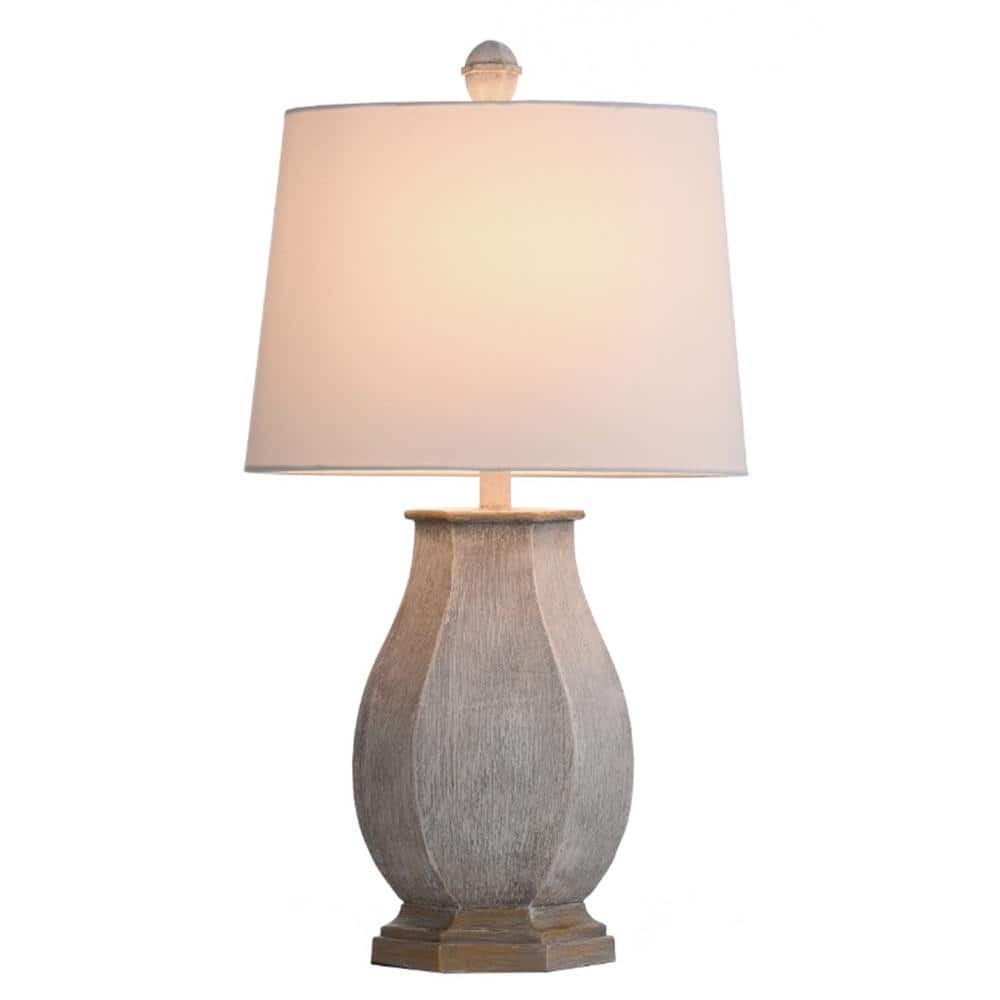 Basilica Sky 30" Table Lamp with White Hardback Shade