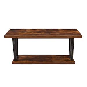 Brescia 44 in. Rustic Brown Rectangle Coffee Table with Storage