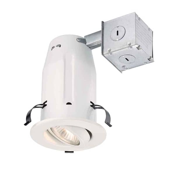 Commercial Electric 3 in. White Recessed Gimbal Kit