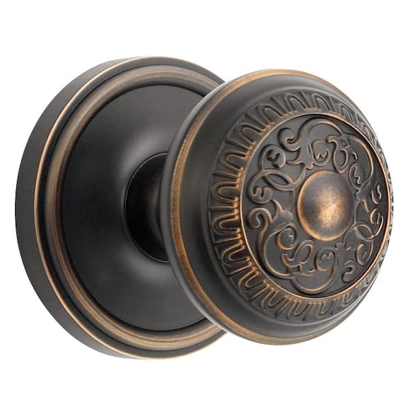 Grandeur Georgetown Rosette Timeless Bronze with Privacy Windsor Knob