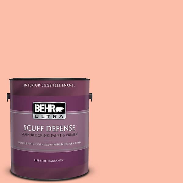 BEHR ULTRA 1 gal. #200A-3 Blushing Apricot Extra Durable Eggshell Enamel Interior Paint & Primer