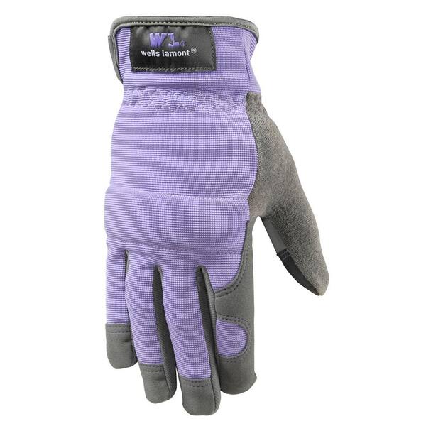 Wells Lamont Women's Hi-Dexterity, Synthetic Leather Work Gloves with Touch Screen Capability, Medium
