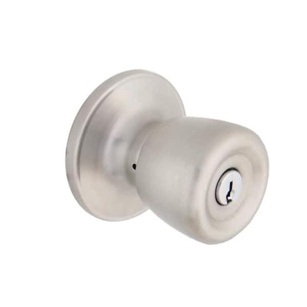 RELIABILT Gallo Stainless Steel Exterior Keyed Entry Door Knob in